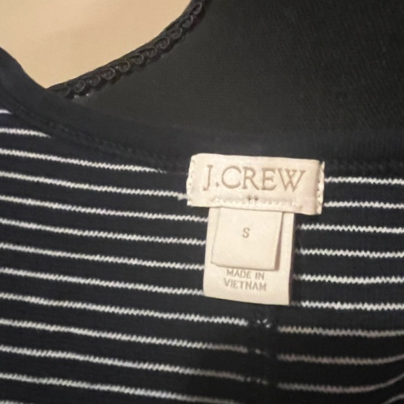 J Crew Navy & White Pin Stripe dress, size - Picture 6 of 6